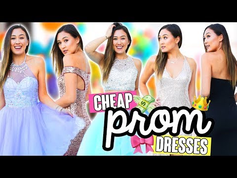 TRYING ON CHEAP PROM DRESSES FROM EBAY/AMAZON