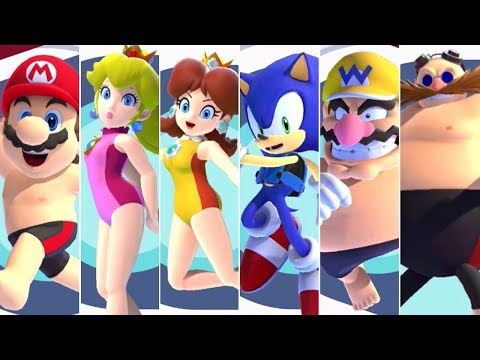Mario & Sonic at the Olympic Games Tokyo 2020 – Swimming (All Characters)