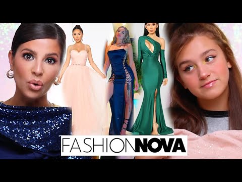 We Tried on  the Top 10 Fashion Nova Prom Dresses 2020